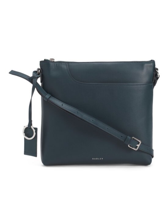 RADLEY LONDON Handbags - RADLEY LONDON Leather Large Zip Top North South Crossbody Bag With Pockets